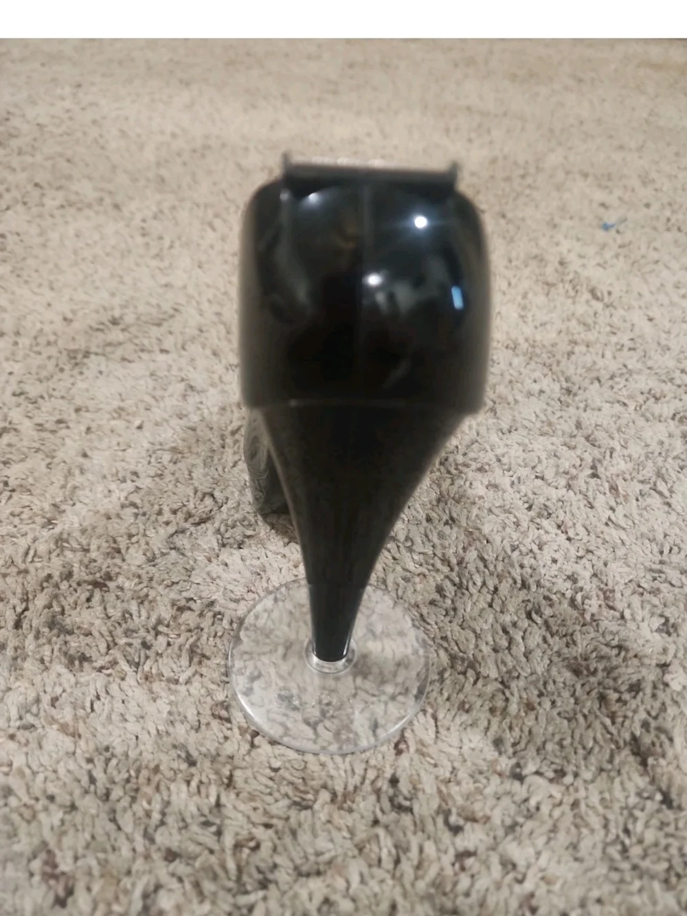 Black High Heel Tape Dispenser - Stylish Desk Accessory